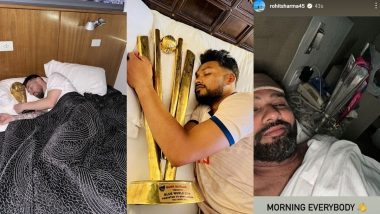 Najmul Hossain Shanto Recreates Rohit Sharma and Lionel Messi's 'Sleeping With Trophy' Moment; Sleeps With Trophy After Bangladesh Win Historic Test Series Against Pakistan (See Post)