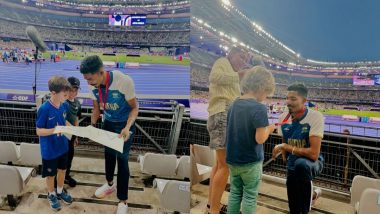 Nishad Kumar Shares Cute Moments With Young Fans After Winning Silver Medal in Men’s High Jump T47 at Paris Paralympics 2024