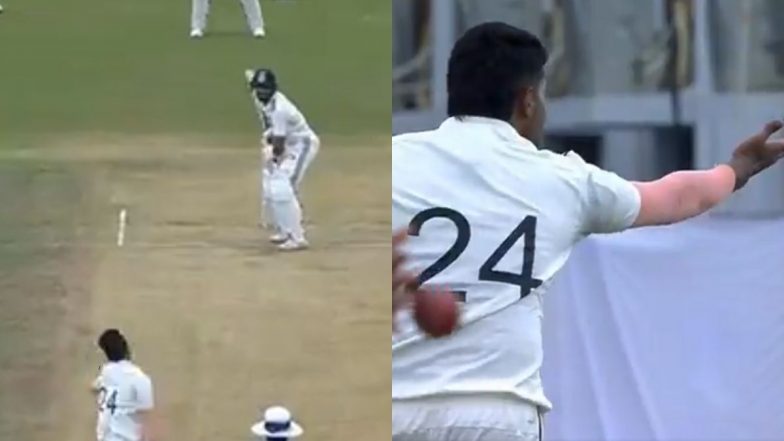 Harshit Rana Dismisses Ruturaj Gaikwad During India C vs India D Duleep Trophy 2024 Match, Performs Flying Kiss Celebration for First Time After IPL 2024 (Watch Video)