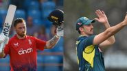 England vs Australia Live Streaming Online, 3rd T20I 2024: How To Watch ENG vs AUS Cricket Match Free Live Telecast on TV?