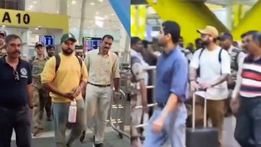 Rohit Sharma, Virat Kohli Arrive in Chennai Ahead of IND vs BAN 1st Test 2024 (Watch Videos)