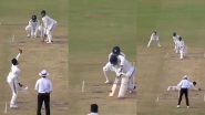 Duleep Trophy 2024 Video Highlights: ‘Man With the Golden Arm’ Shreyas Iyer Dismisses Mayank Agarwal off His First Ball During India A vs India D Clash