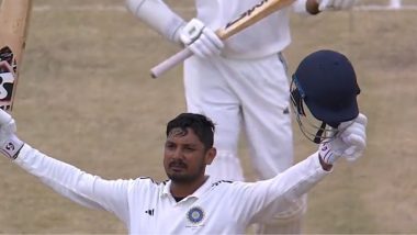 Duleep Trophy 2024 Video Highlights: Ricky Bhui Completes 170-Ball Century in Style by Hitting a Four off Tanush Kotian During India A vs India D Clash