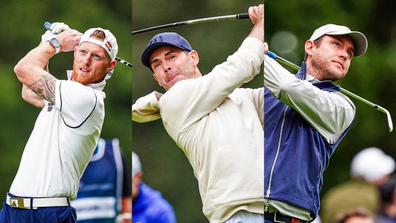 Ben Stokes, James Anderson, Stuart Broad Play Golf Together at BMW PGA Championship (See Pics)