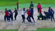 Cricket Fight Video: Batsman Engages in Ugly Physical Altercation With Bowler After Being Given Out During Club Match in UAE