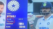 Virat Kohli As Left-Handed Batsman? Broadcaster Goofs Up With Star Cricketer's Batting Style, Shows Him As Left-Hander During IND vs BAN 1st Test 2024 Day 1 (See Pic)