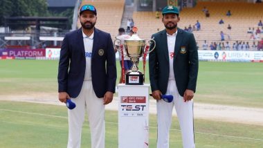 How To Watch India vs Bangladesh Free Live Streaming Online of 1st Test 2024 Day 2? Get Telecast Details of IND vs BAN Cricket Match on TV