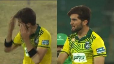 Shaheen Shah Afridi Gets Angry at Teammates During Lions vs Markhors Pakistan Champions Cup 2024 Match, Video Goes Viral