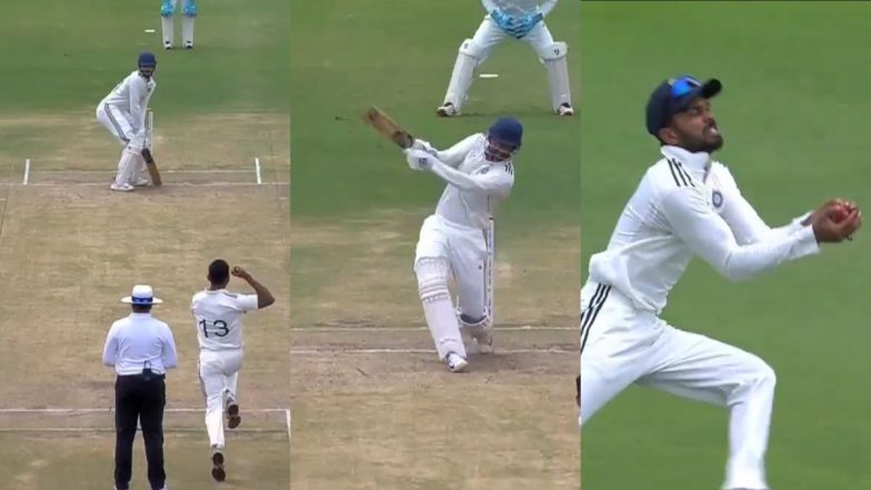 Ruturaj Gaikwad Takes an Excellent Catch To Dismiss Pratham Singh During India A vs India C Duleep Trophy 2024 Match (Watch Video)