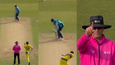 Mitchell Starc Traps Harry Brook With an Unplayable Yorker During ENG vs AUS 2nd ODI 2024, Video Goes Viral