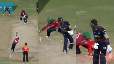 Azam Khan Executes Brilliant Stumping Despite Losing Balance To Dismiss Justin Greaves During Guyana Amazon Warriors vs Antigua and Barbuda Falcons CPL 2024 Match (Watch Video)