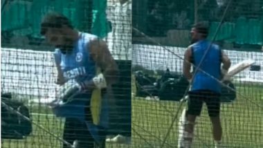 Virat Kohli Sweats Out Hard in Nets at Kanpur’s Green Park Stadium Ahead of IND vs BAN 2nd Test 2024 (Watch Video)