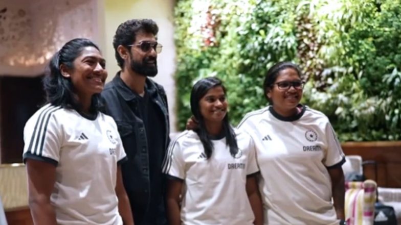 Rana Daggubati Meets India Women’s Cricket Team at Dubai Airport As They Arrive Ahead of ICC Women’s T20 World Cup 2024 (Watch Video)