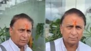 Sunil Gavaskar Visits Shree Ram Janmabhoomi Temple in Ayodhya, Says &lsquo;I Am Blessed&rsquo; (Watch Video)