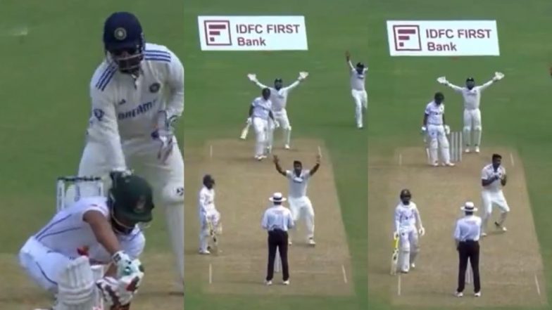 ‘Ash Bhai Halka Thoda Sa Aage Daalna Padega’ Rishabh Pant’s Golden Words Works for Indian Cricket Team As Ravi Ashwin Dismisses Najmul Hossain Shanto During IND vs BAN 2nd Test 2024 (Watch Video)