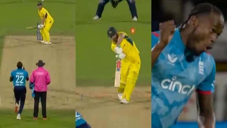 Jofra Archer Castles Mitchell Marsh With a ‘Jaffa’ During ENG vs AUS 4th ODI 2024 (Watch Video)