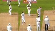 Rare No-Ball Saves Shoaib Bashir As Bowler Kyle Abbott&rsquo;s Towel Falls During Delivery Stride in Somerset vs Hampshire County Championship 2024&ndash;25 Match (Watch Video)