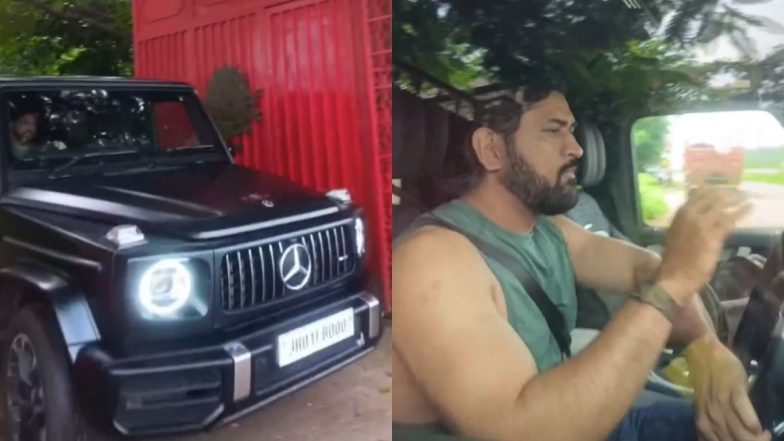 MS Dhoni Spotted Driving Mercedes G Wagon in Ranchi, Video Goes Viral