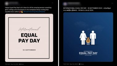 International Equal Pay Day 2024 Messages: Netizens Share Powerful Quotes, Sayings, Images and Videos To Raise Awareness About the Issue of Gender Pay Gaps