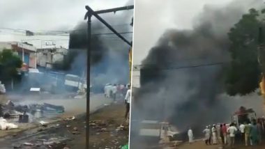 Jainoor Violence: Communal Clashes in Telangana Town Over Rape Attempt on Tribal Woman, Local Authorities Impose Curfew To Avoid Spread of Fake News (Watch Video)