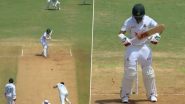 Jasprit Bumrah Clean Bowls Shadman Islam With A Superb Delivery During IND vs BAN 1st Test 2024 Day 2, Video Goes Viral