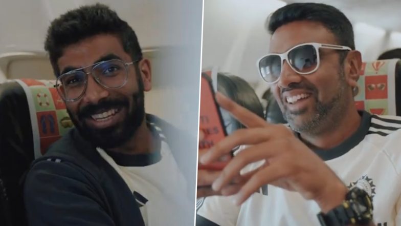 'Anna for a Reason' Jasprit Bumrah, Ravindra Jadeja Tease Ravi Ashwin With MS Dhoni-Inspired Memes on Flight to Kanpur Ahead of IND vs BAN 2nd Test 2024 (Watch Video)