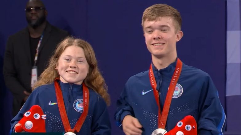 Miles Krajewski-Jayci Simon Win USA's First-Ever Badminton Medal in Paralympic or Olympic Games, Achieve Feat With Silver in Mixed Doubles SH6 Event at Paris Paralympics 2024