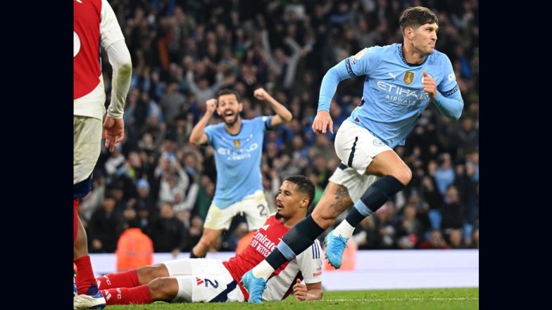 Manchester City 2-2 Arsenal, Premier League 2024-25: John Stones' Last-Minute Equaliser Helps Cityzens Snatch A Point Against 10-Man Gunners