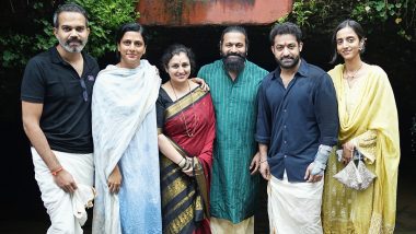 ‘Devara’ Actor Jr NTR Visits Keshavanatheshwara Temple in Karnataka With Rishab Shetty and Prashanth Neel (View Pics and Video)