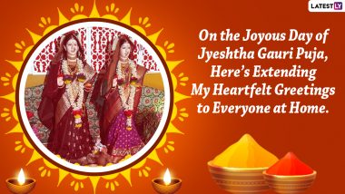 Jyeshtha Gauri Avahana 2024 Wishes: Send Goddess Gauri HD Images, Jyeshtha Gauri Puja Greetings, Quotes and Wallpapers To Celebrate the Festival