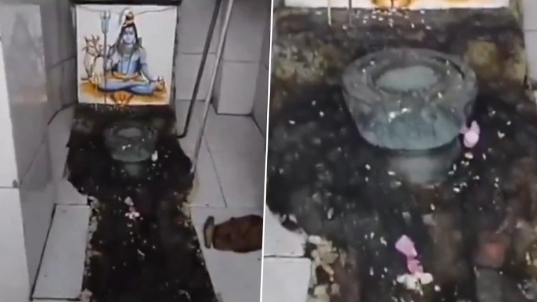 Kangra: 35-Year-Old Woman Nisha Devi Allegedly Arrested for Vandalising Shivling in Himachal Pradesh’s Nagrota, Video Surfaces