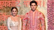 Kiara Advani&rsquo;s Elegant Anarkali and Sidharth Malhotra&rsquo;s Stylish Kurta Turn Heads at Ambani&rsquo;s Ganesh Chaturthi Celebration (View Pic)