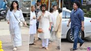 Himesh Reshammiya Performs Father Vipin Reshammiya’s Last Rites; Sajid Khan, Kishwer Merchant and Others Pay Their Respects (Watch Video)