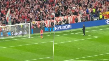 Diego Simeone, Koke Urge Home Fans To Stop Throwing Objects at Thibaut Courtois During Atletico Madrid vs Real Madrid La Liga 2024–25 Match; Video Goes Viral