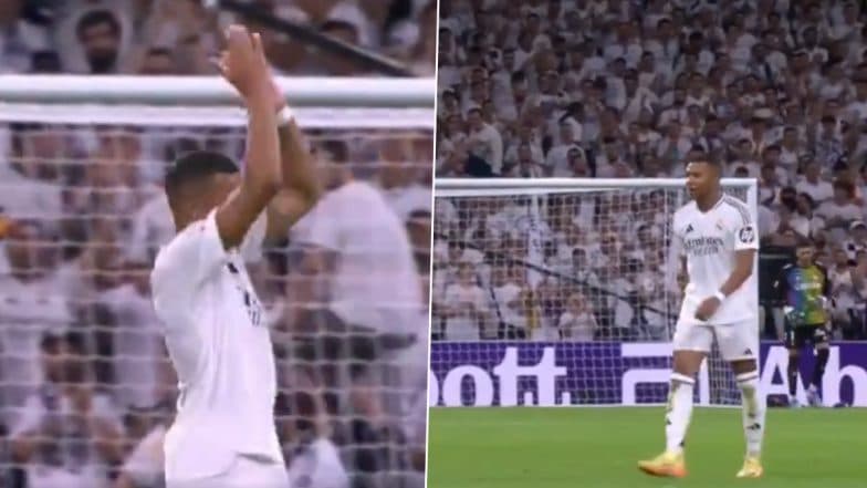 Kylian Mbappe Receives Standing Ovation at Santiago Bernabeu After Scoring Twice in Real Madrid's 2–0 Win Over Real Betis in La Liga 2024–25, Video Goes Viral