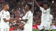 Vinicius Jr Lets Kylian Mbappe Take Penalty, Urges Fans To Cheer for French Striker During Real Madrid vs Real Betis La Liga 2024&ndash;25 Match; Video Goes Viral