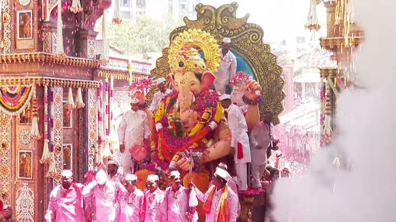 Lalbaugcha Raja Visarjan 2024 Live Streaming Online: Watch Live Telecast From Mumbai’s Sarvajanik Ganeshotsav Mandal on Anant Chaturdashi