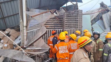 Lucknow Building Collapse: 3 Dead, 20 Others Injured After 3-Storey Building Collapses in Transport Nagar (Watch Videos)