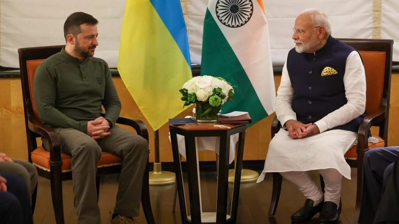 Modi Meets Ukrainian President Zelenskyy
