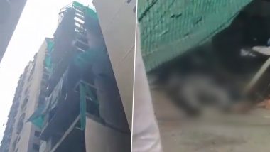 Malad Building Collapse: 3 Labourers Killed, 3 Injured As Portion of Slab of Under-Construction Building Crashes in Mumbai; Terrifying Videos Surface