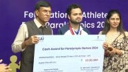Sports Minister Mansukh Madaviya Felicitates Paris Paralympics 2024 Medallists, Says Indian Contingent is &lsquo;Bringing Pride&rsquo; to Nation (Watch Video)