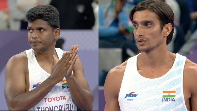 Sharad Kumar Wins Silver Medal, Mariyappan Thangavelu Clinches Bronze as India Attain Double Podium Finish in Men's High Jump T63 Event at Paris Paralympics 2024