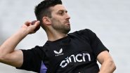 England Pacer Mark Wood Ruled Out for Rest of 2024 Due to Right Elbow Injury