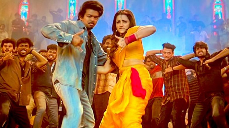 Trisha Krishnan in ‘The GOAT’: Actress’ Special Dance Number With Thalapathy Vijay in ‘Matta’ Song Leaks Online (See Viral Pics)