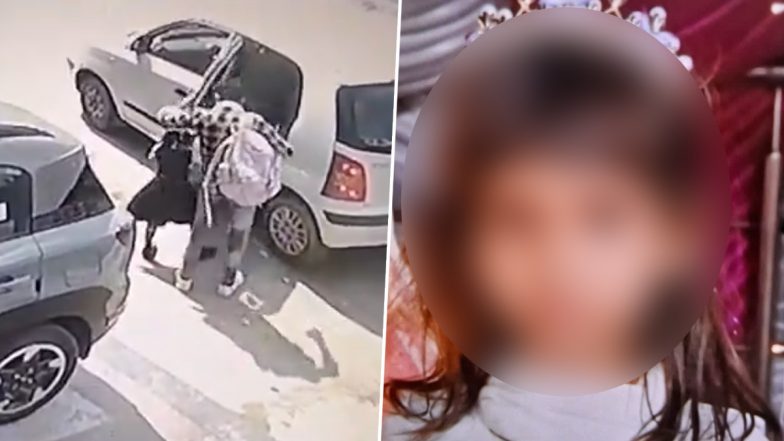 Meerut: 7-Year-Old Schoolgirl Allegedly Kidnapped From Outside Her House in Broad Daylight in Uttar Pradesh, CCTV Video Footage of Abduction Goes Viral