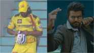 ‘The Greatest of All Time’ Journey – Wankhede to Chepauk via Trivandrum Stadium! Thalapathy Vijay’s Bike Stunt in Climax Scene of ‘GOAT’ Featuring MS Dhoni Amuses Netizens