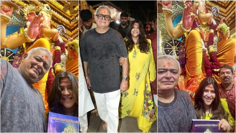 ‘The Buckingham Murders’: Ahead of Movie Release, Producer Ektaa R Kapoor and Director Hansal Mehta Visit Mumbai’s Lalbaugcha Raja (View Pics)