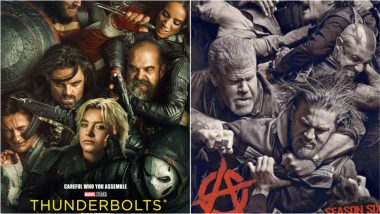 ‘Thunderbolts’: First Poster of Florence Pugh-Sebastian Stan’s Marvel Movie Reminds Fans of ‘This Is the End’, ‘Sons of Anarchy’ and ‘Dolittle’ – Here’s Why! (View Pics)