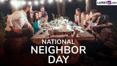 Happy National Neighbor Day 2024 Images and HD Wallpapers for Free Download Online: WhatsApp Messages, Greetings, GIFs, Wishes and Quotes To Send to Your Neighbor