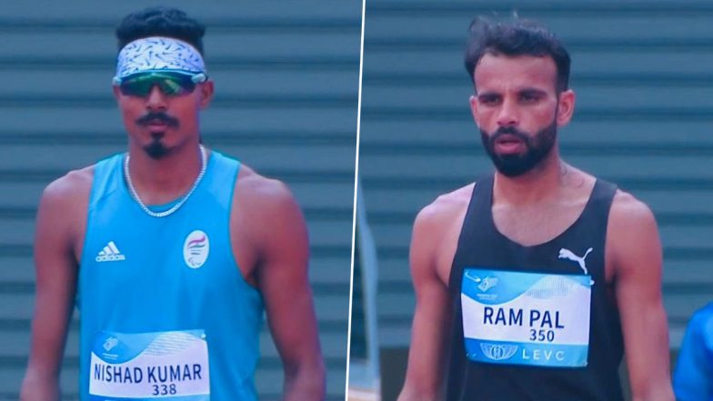 Nishad Kumar, Rampal Chahar at Paris Paralympics 2024, Para-Athletics Free Live Streaming Online: Know TV Channel And Telecast Details For Men's Long Jump T-47 Final Event